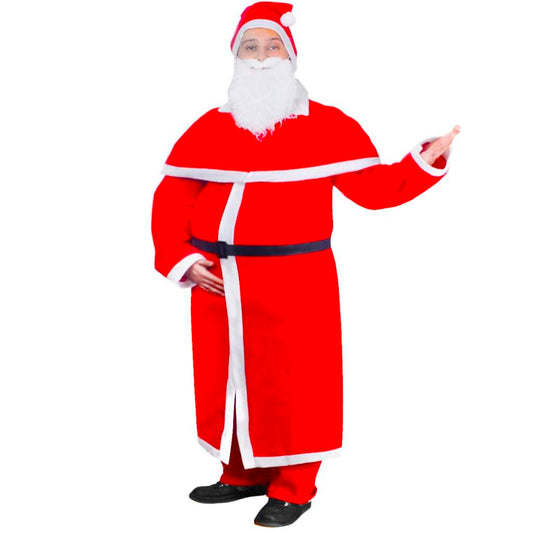 Deluxe Santa Claus Christmas Costume Robe Set for Festive Holiday Celebrations