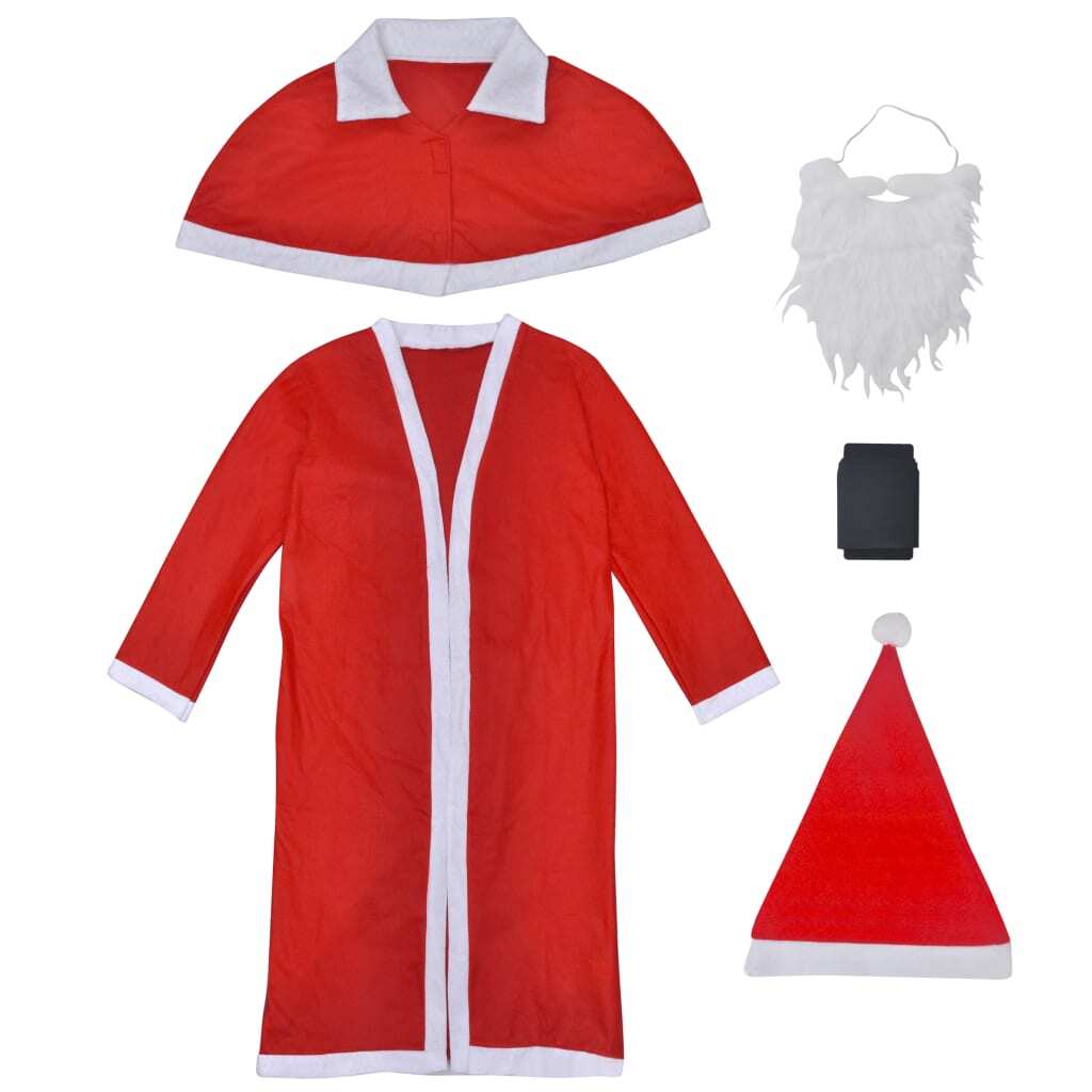 Deluxe Santa Claus Christmas Costume Robe Set for Festive Holiday Celebrations