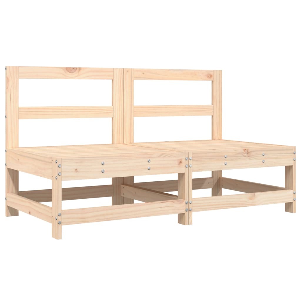 Aluxo 6 Piece Garden Lounge Set Solid Wood Pine