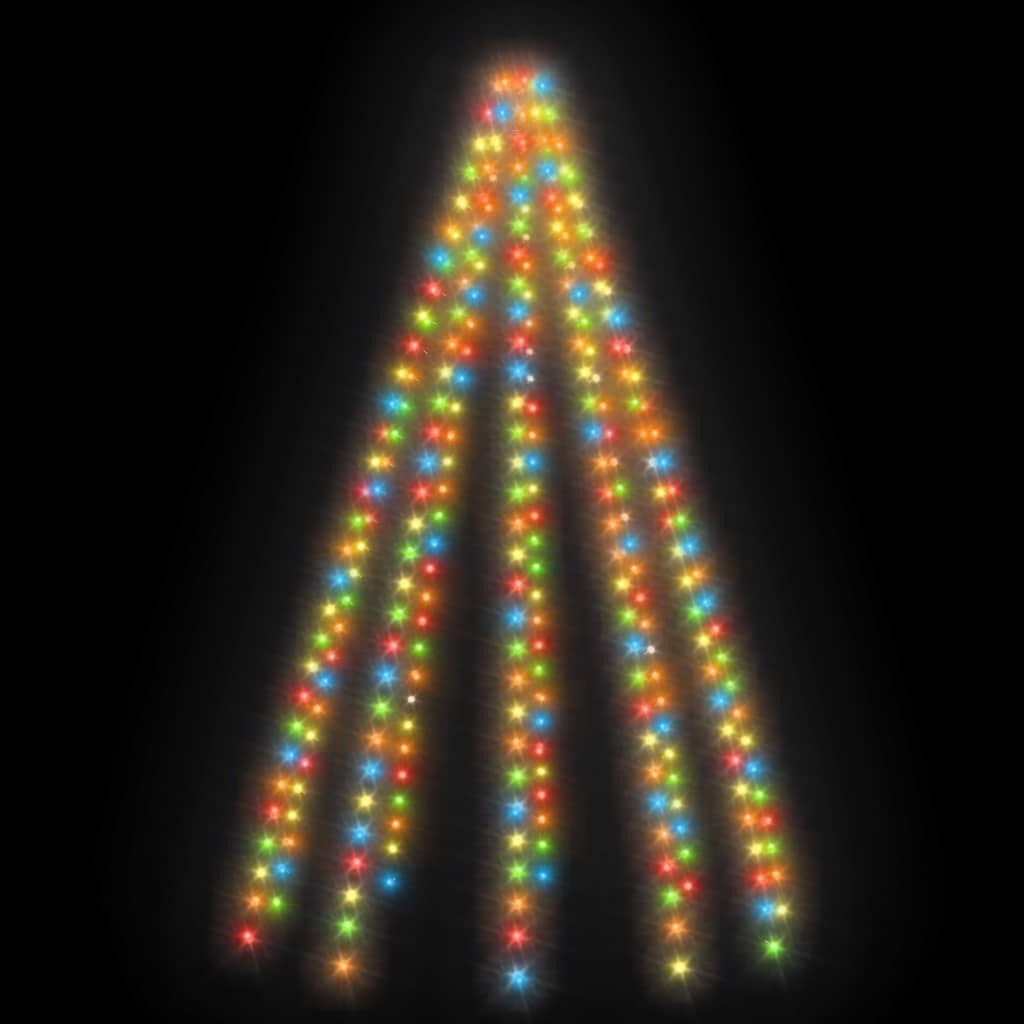 Mafett Colorful Christmas Tree Net Lights with 250 LEDs – 250 cm of Festive Illumination