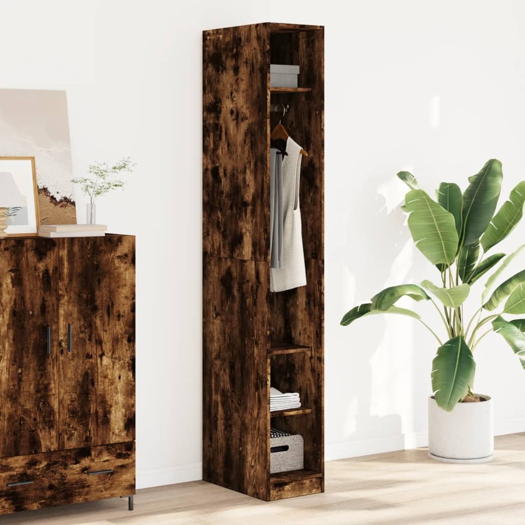 Valen Wardrobe – Smoked Oak Engineered Wood