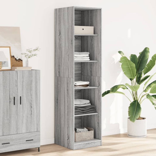 Hallway Wardrobe Grey Sonoma 50x50x200 cm Engineered Wood