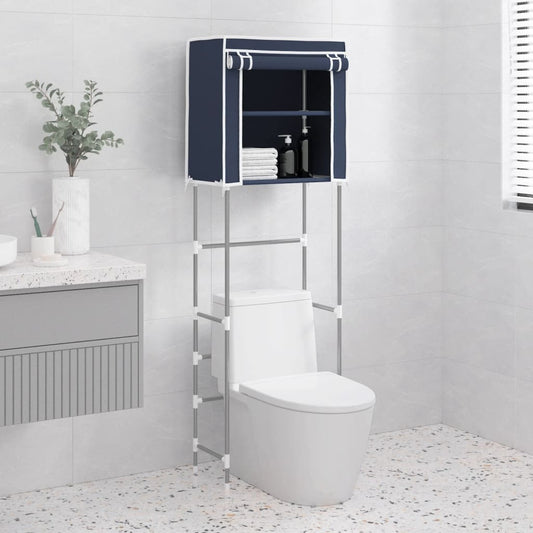 Mafett 2-Tier Storage Rack over Toilet Blue 56x30x170 cm Iron