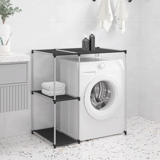 Mafett Storage Rack over Washing Machine Black 87x55x90.5 cm Iron