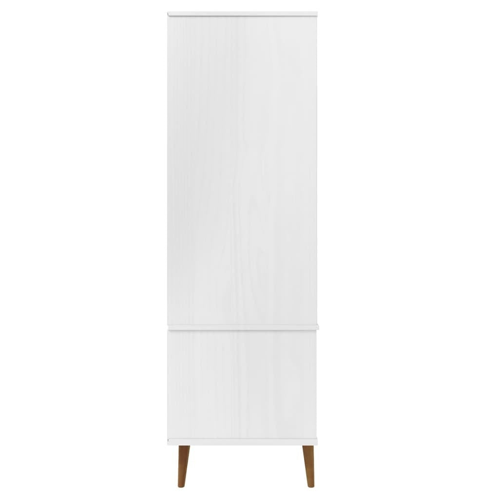 Sydney Scandinavian-Style Wardrobe – Sleek White Finish, Crafted from Solid Pine Wood for a Timeless and Elegant Look