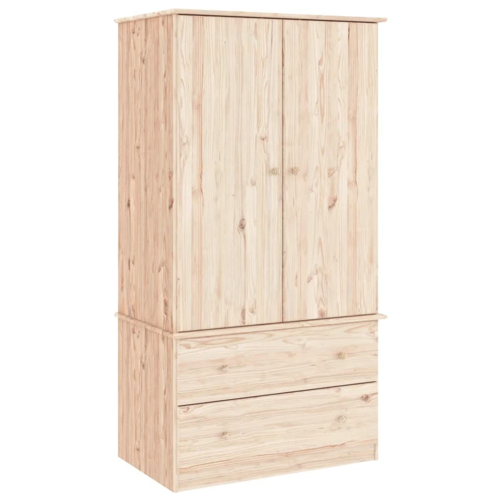 Davina ALTA Solid Pine Wood Wardrobe – Elegant & Timeless Design