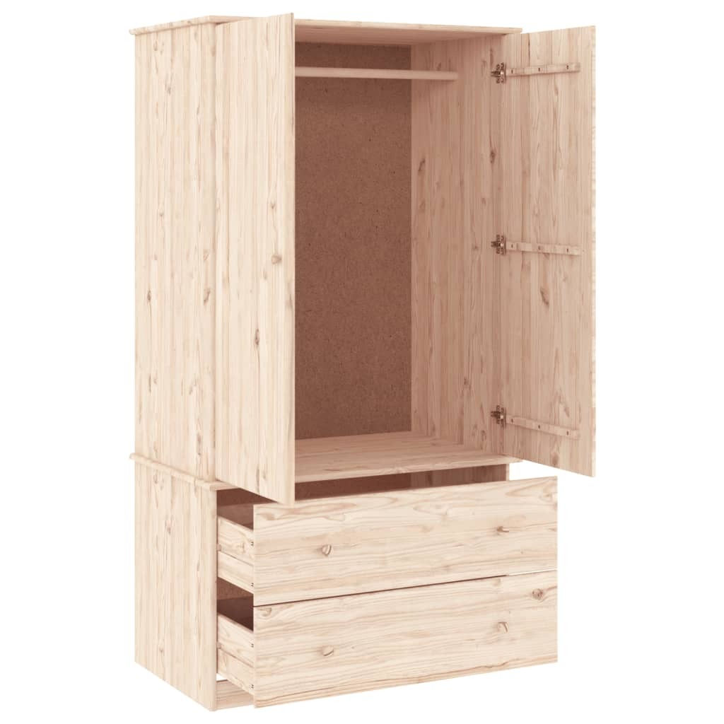 Davina ALTA Solid Pine Wood Wardrobe – Elegant & Timeless Design