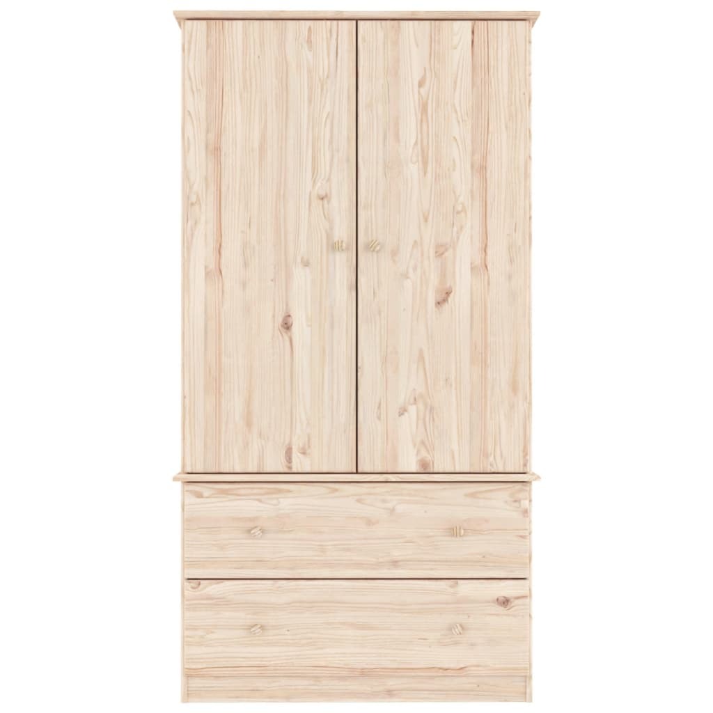 Davina ALTA Solid Pine Wood Wardrobe – Elegant & Timeless Design