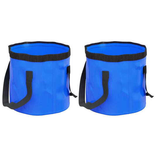 Mafett Folding Buckets 2 pcs Blue 20 L PVC