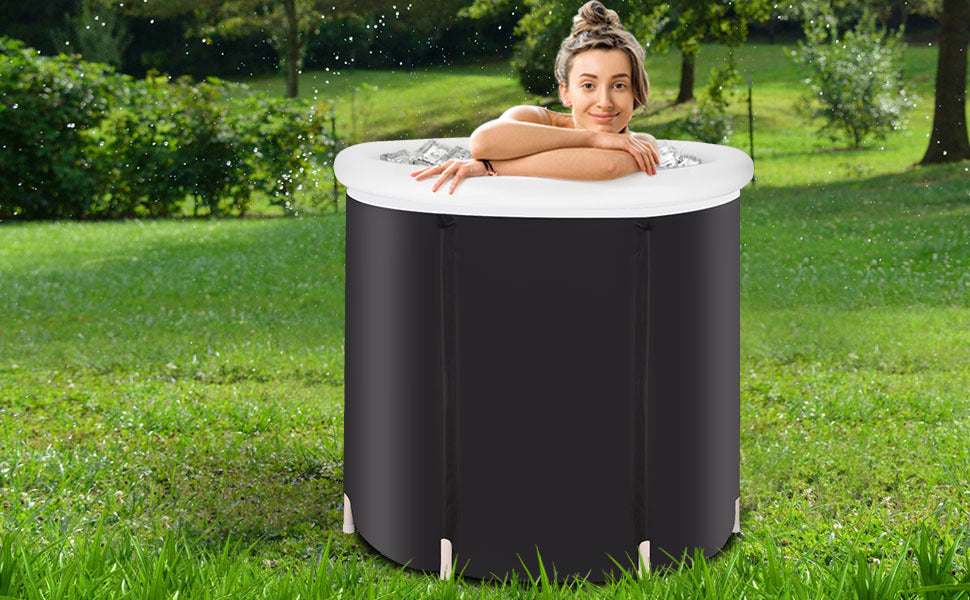 Mafett Recovery Ice Tub Foldable Bathtub Outdoor Portable Cold Water Therapy Tub Fitness Rehab Ice Tub For Athletes