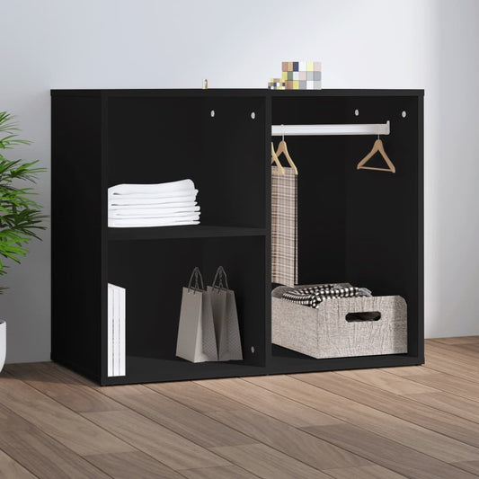 Mafett Dressing Cabinet Black 80x40x65 cm Engineered Wood