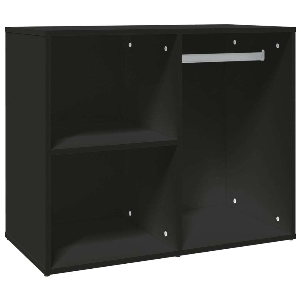 Mafett Dressing Cabinet Black 80x40x65 cm Engineered Wood