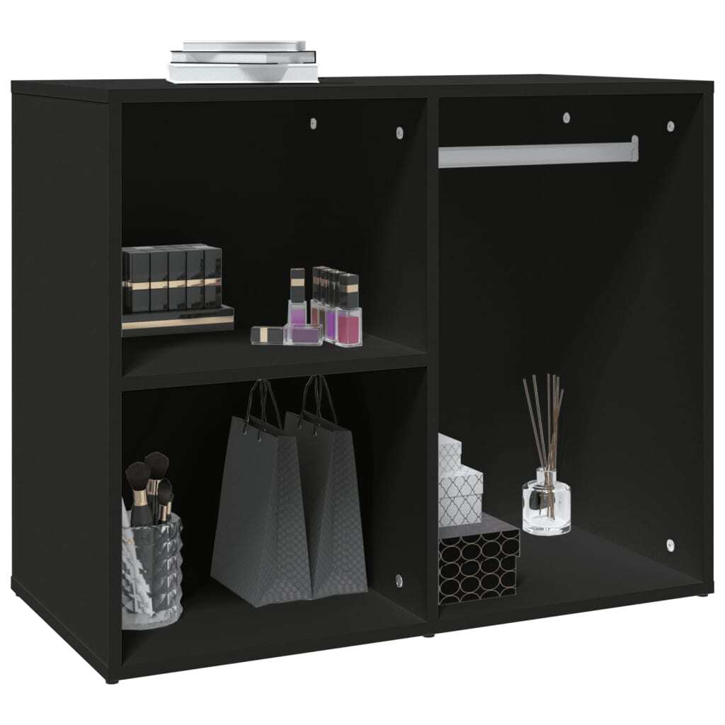 Mafett Dressing Cabinet Black 80x40x65 cm Engineered Wood