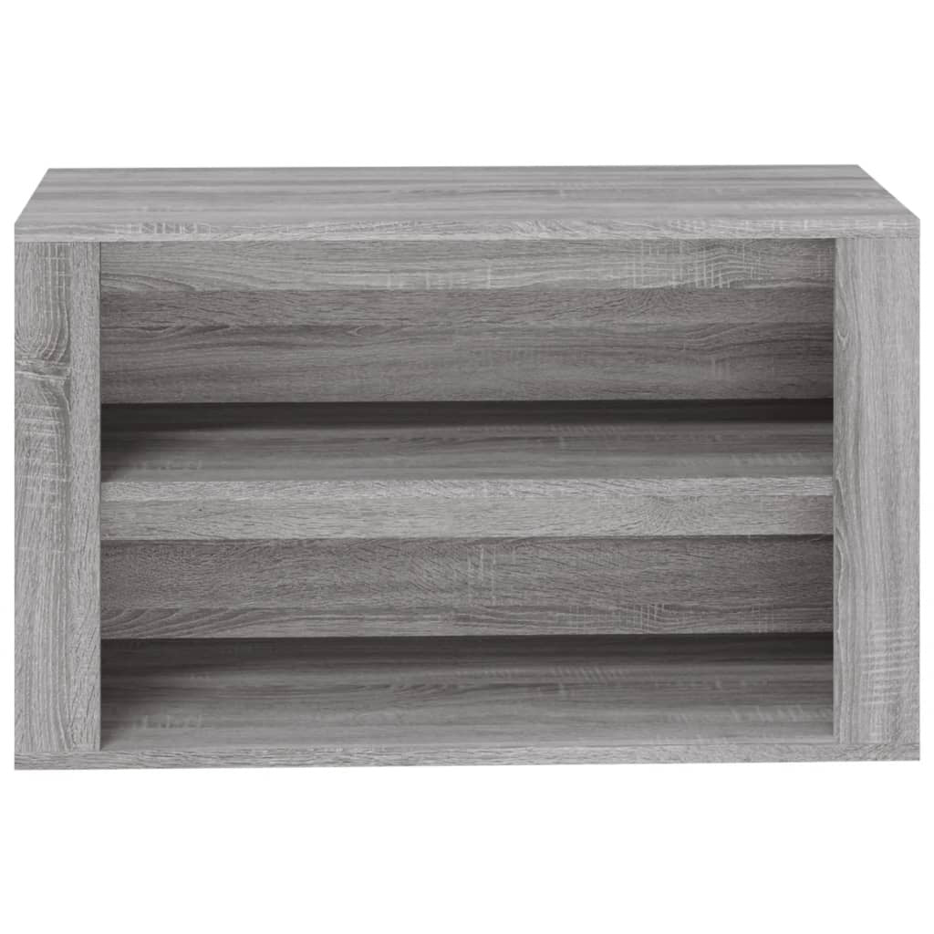 Mafett Shoe Rack Grey Sonoma 75x35x45 cm Engineered Wood