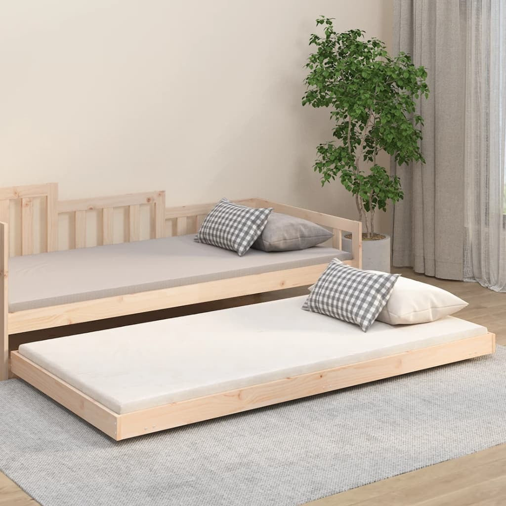 Mafett Bed Frame without Mattress 80x200 cm Solid Wood Pine