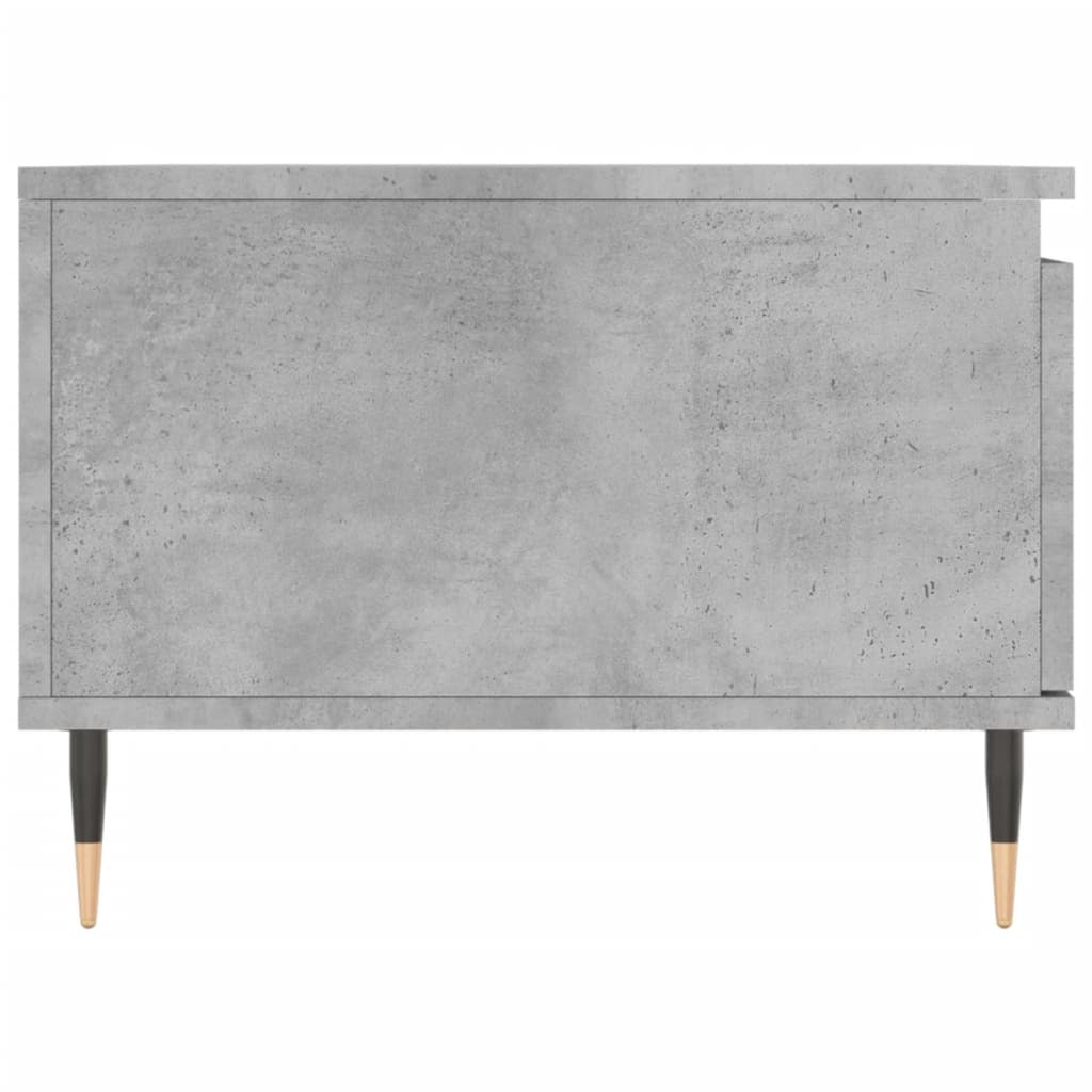 Mafett Concrete Grey Coffee Table | Sleek Engineered Wood Design (90x50x36.5 cm) for Modern Living Spaces