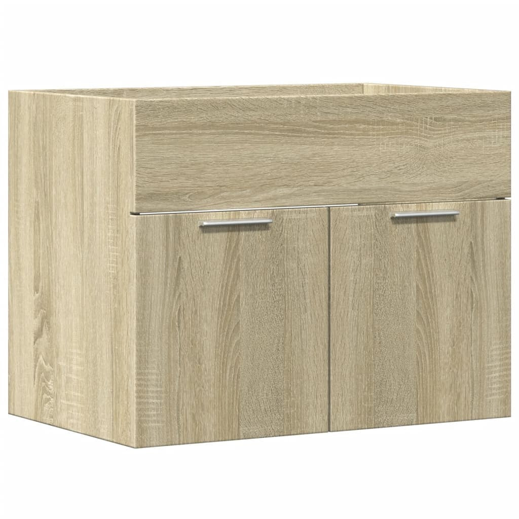 Mafett Sink Cabinet Sonoma Oak 60x38.5x46 cm Engineered Wood