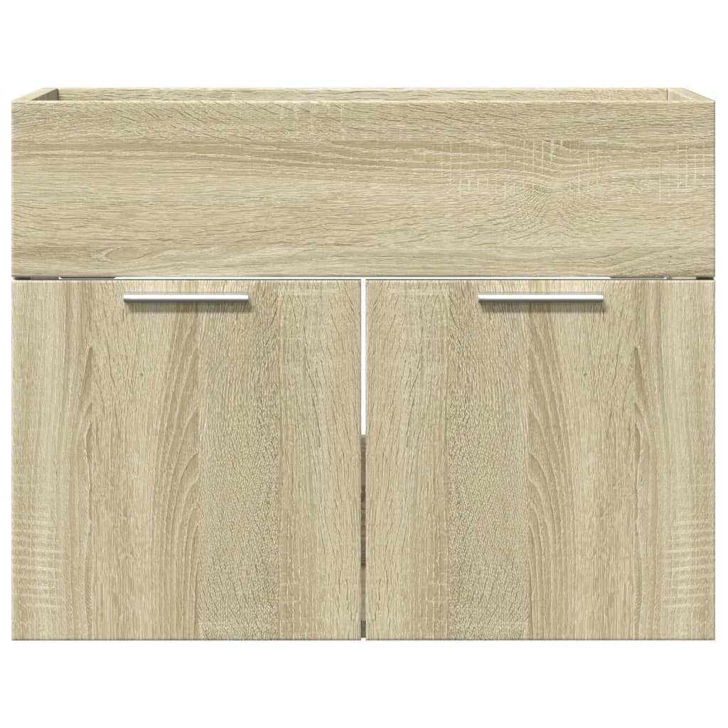 Mafett Sink Cabinet Sonoma Oak 60x38.5x46 cm Engineered Wood