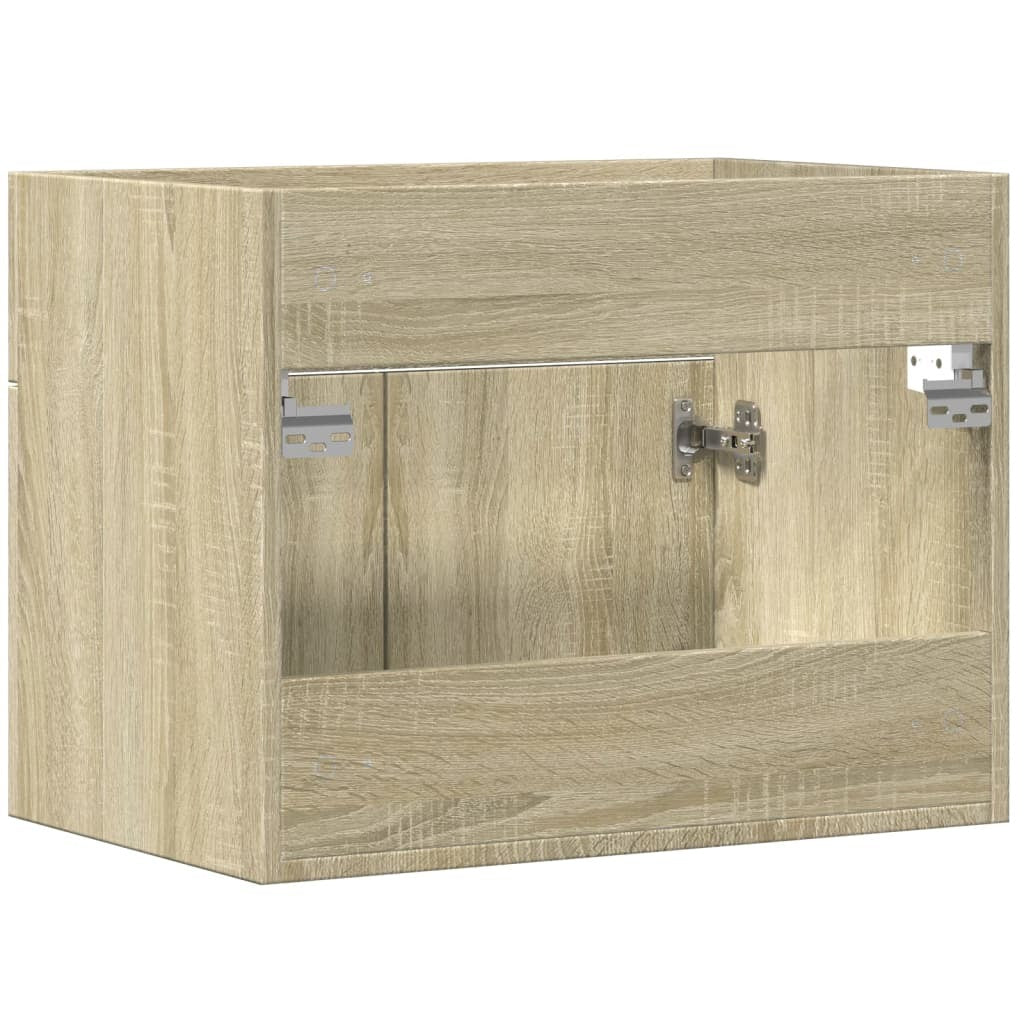 Mafett Sink Cabinet Sonoma Oak 60x38.5x46 cm Engineered Wood