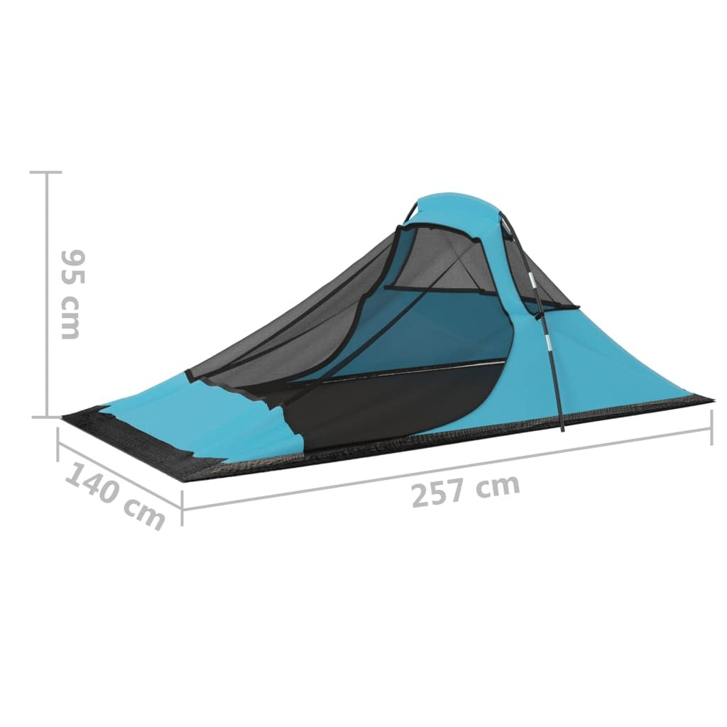 Camping Tent 317x240x100 cm Blue - Lightweight and Compact for Easy Transport - Ideal for Active Campers and Weekend Trips