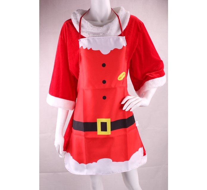 Mrs. Claus Christmas Apron | Festive Costume Design for Holiday