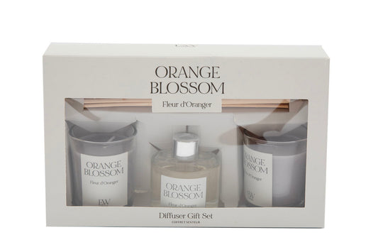 Orange Blosson Scented 50ml Diffuser and Candle Giftset by Mafett