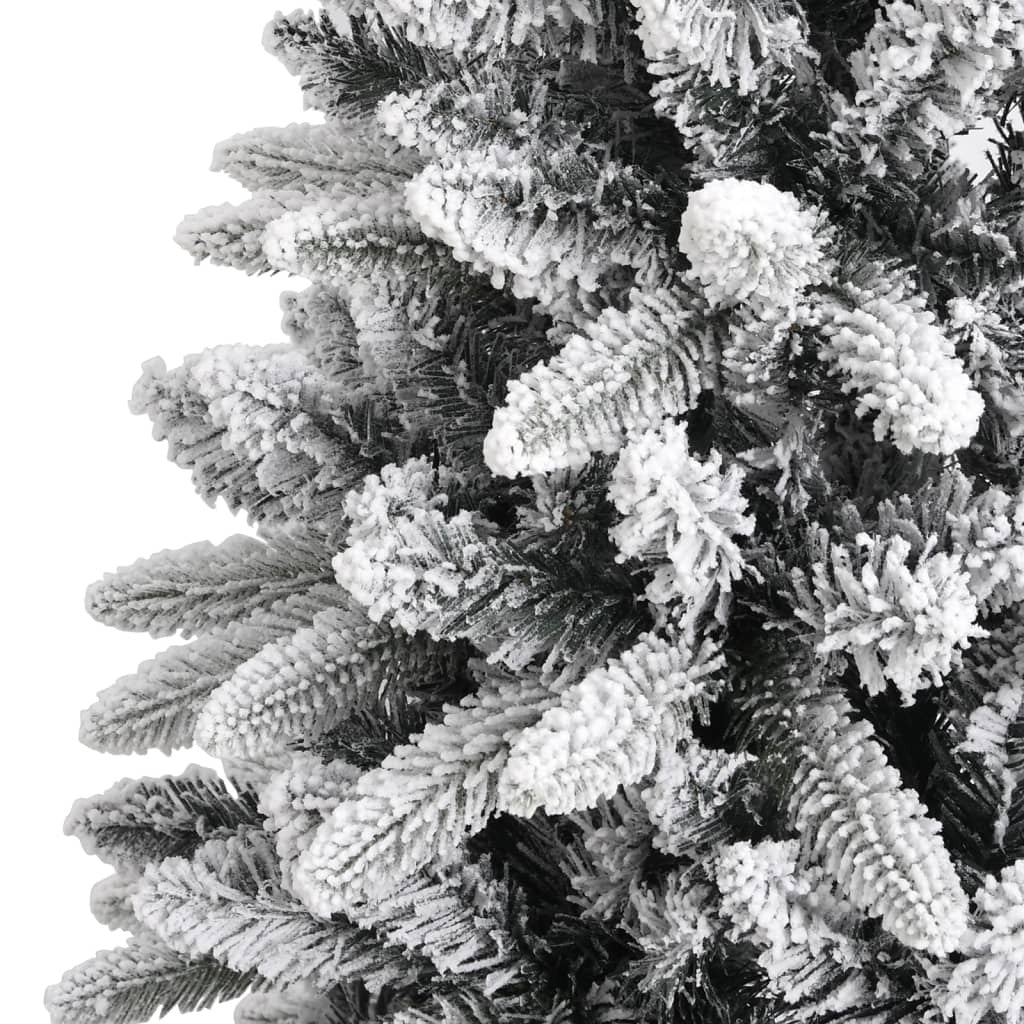 Mafett 150 cm Artificial Christmas Tree with Flocked Snow – PVC & PE Design for a Winter Wonderland Feel