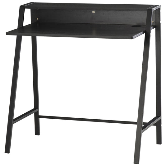 Mafett Computer Desk with Upper Storage Shelf, Stylish Indoor Decor 85cm