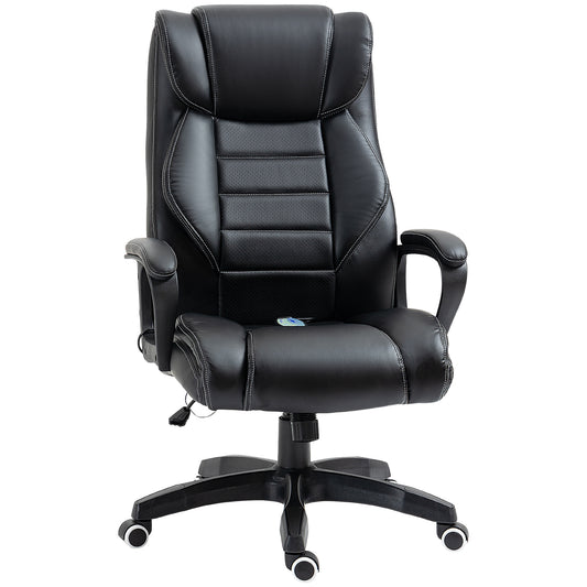 Mafett High-Back Executive Office Chair – Black with 6-Point Vibration Massage by Mafett