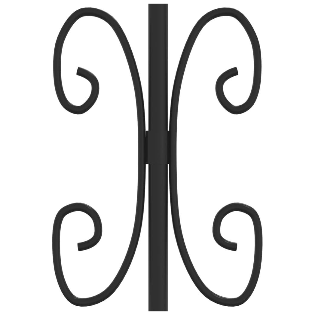 Apex Spear-Top Fence Gate – Black Powder-Coated Steel