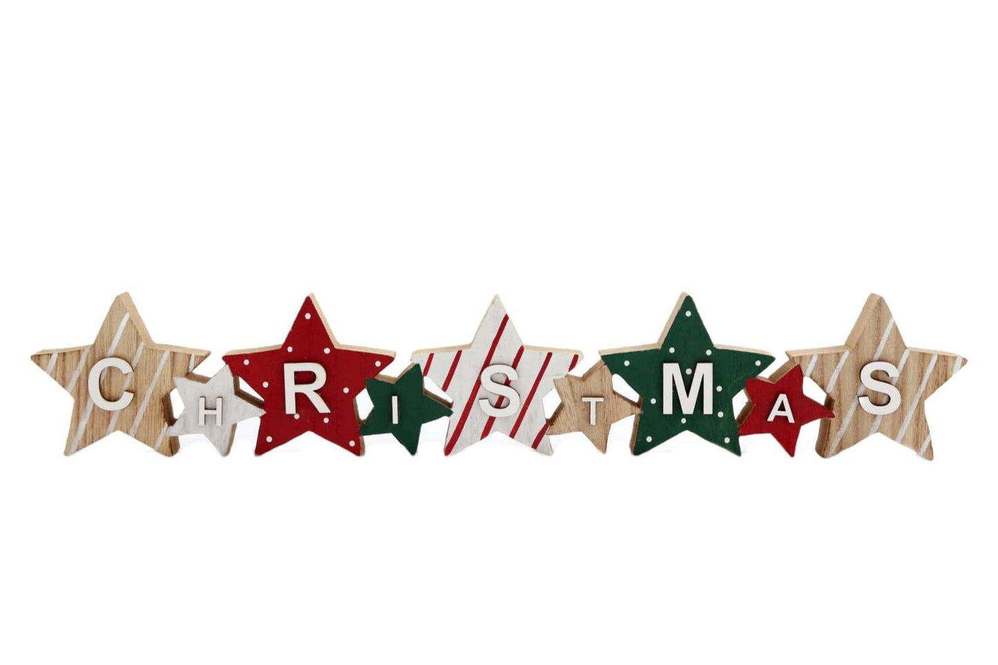 Freestanding Row of Stars for Christmas Decor