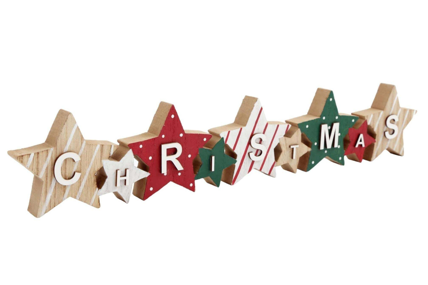 Freestanding Row of Stars for Christmas Decor