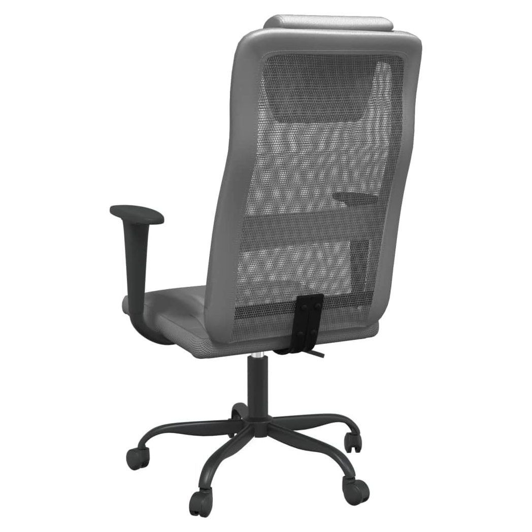 Mafett Ergonomic Office Chair | Grey Mesh Fabric & Faux Leather for Comfort and Style