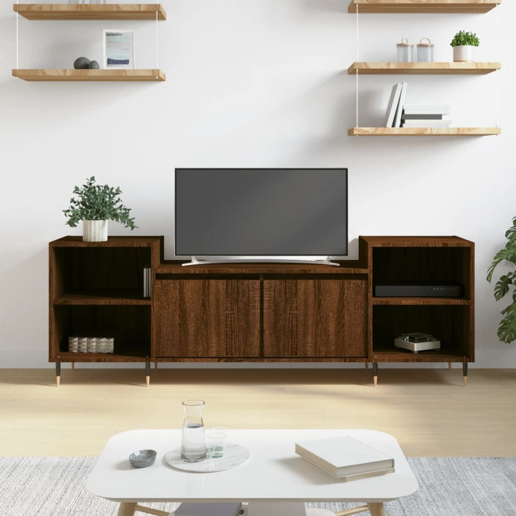 Mafett Cabinet Brown Oak Tv Stand 160x35x55 cm Engineered Wood