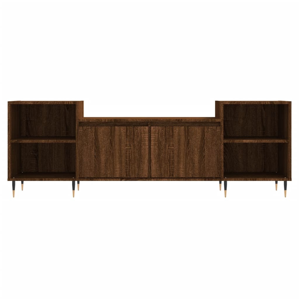 Mafett Cabinet Brown Oak Tv Stand 160x35x55 cm Engineered Wood