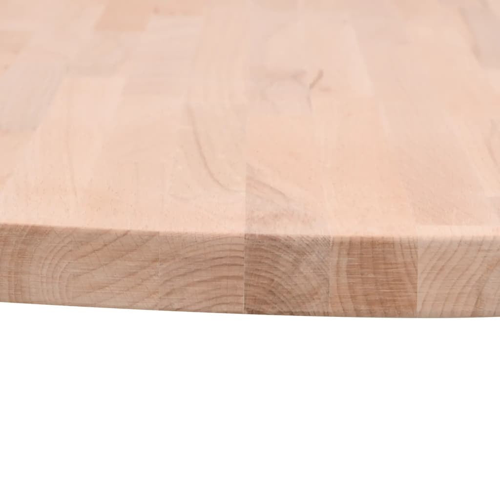 Mafett Round Solid Wood Beech Tabletop | 40x4 cm Durable, Elegant Design