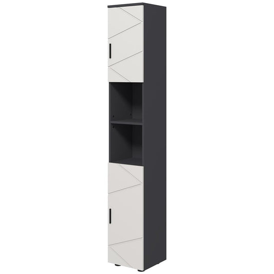 Mafett Tall Bathroom Storage Cabinet, Slim Bathroom Cabinet with Soft Close