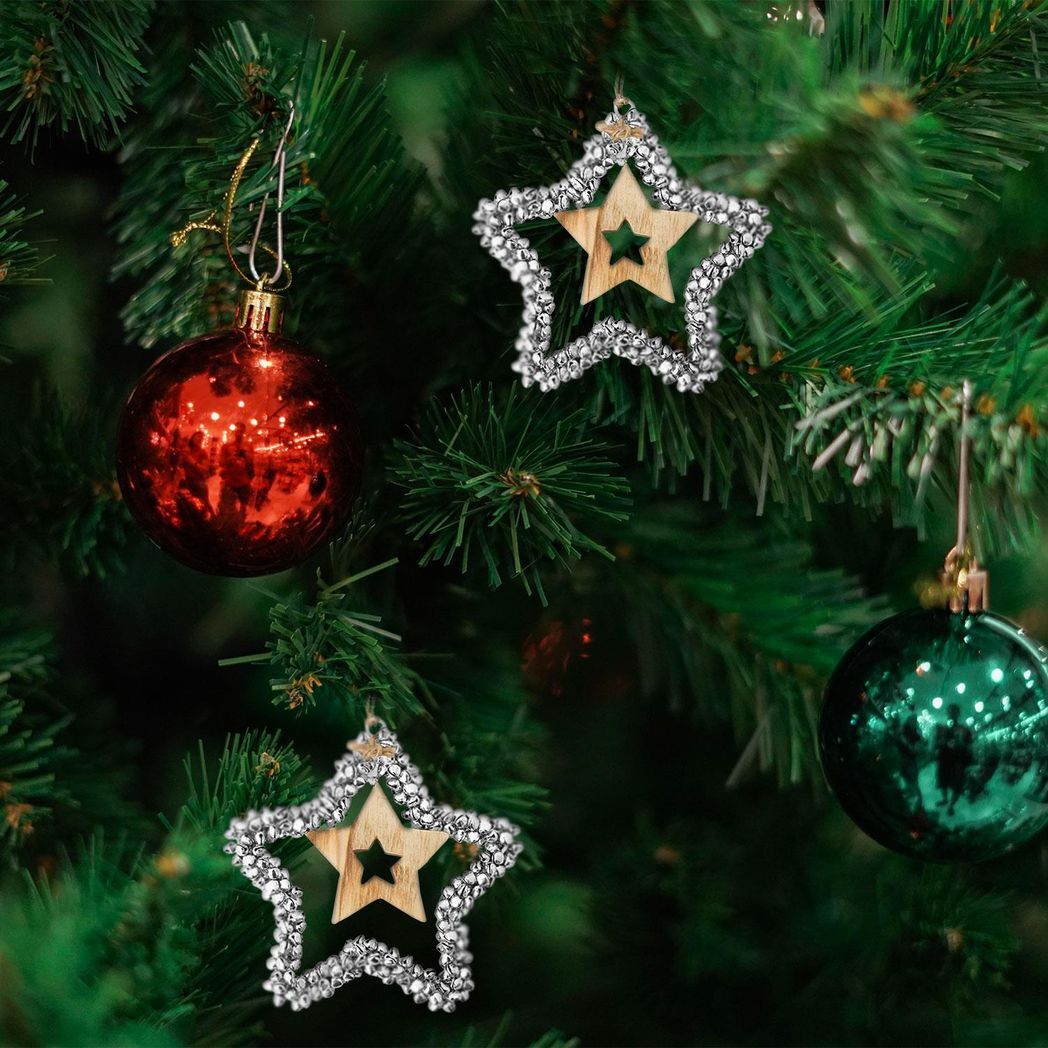 Christmas Tree Decoration: Hanging Star Ornament for Festive Holiday Cheer