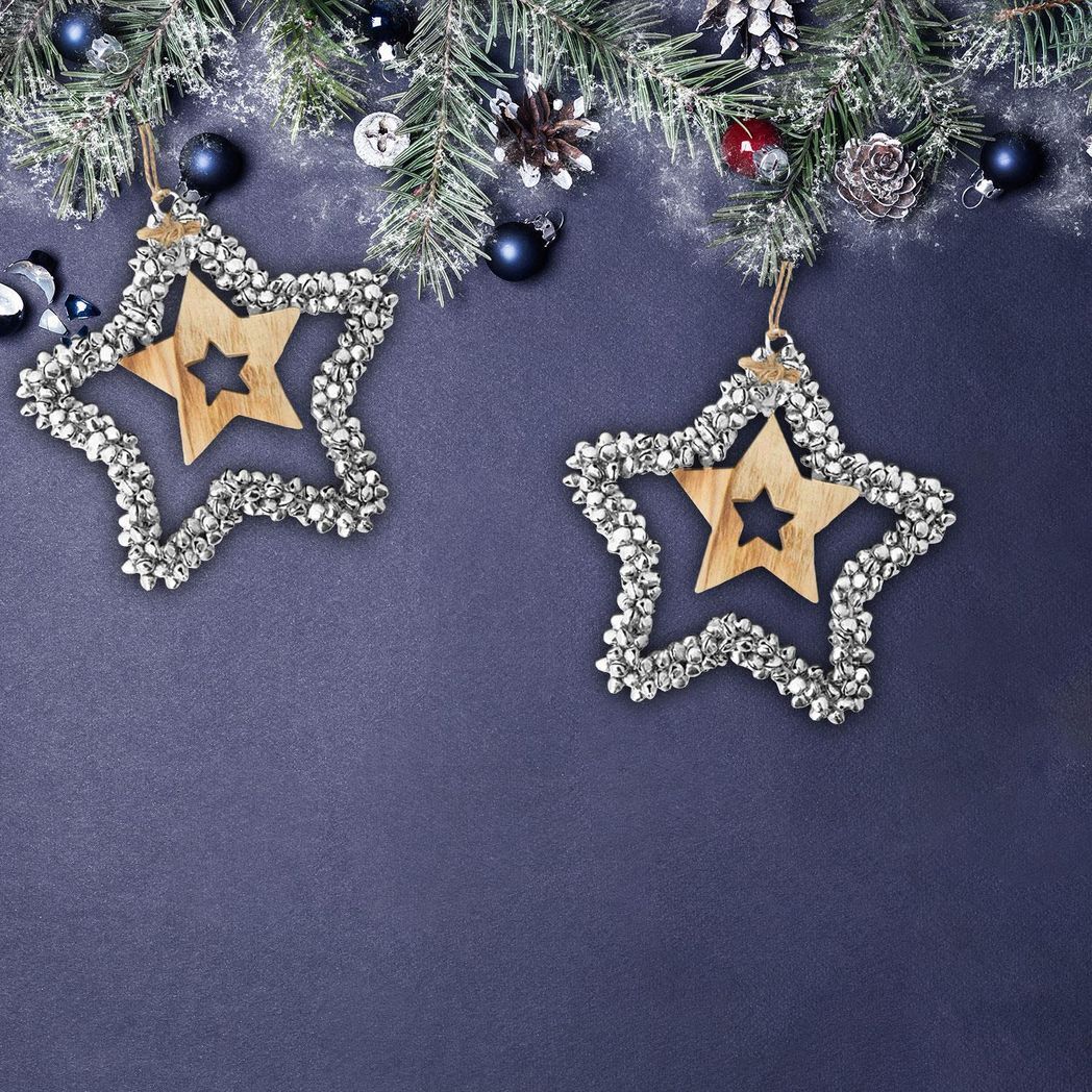 Christmas Tree Decoration: Hanging Star Ornament for Festive Holiday Cheer