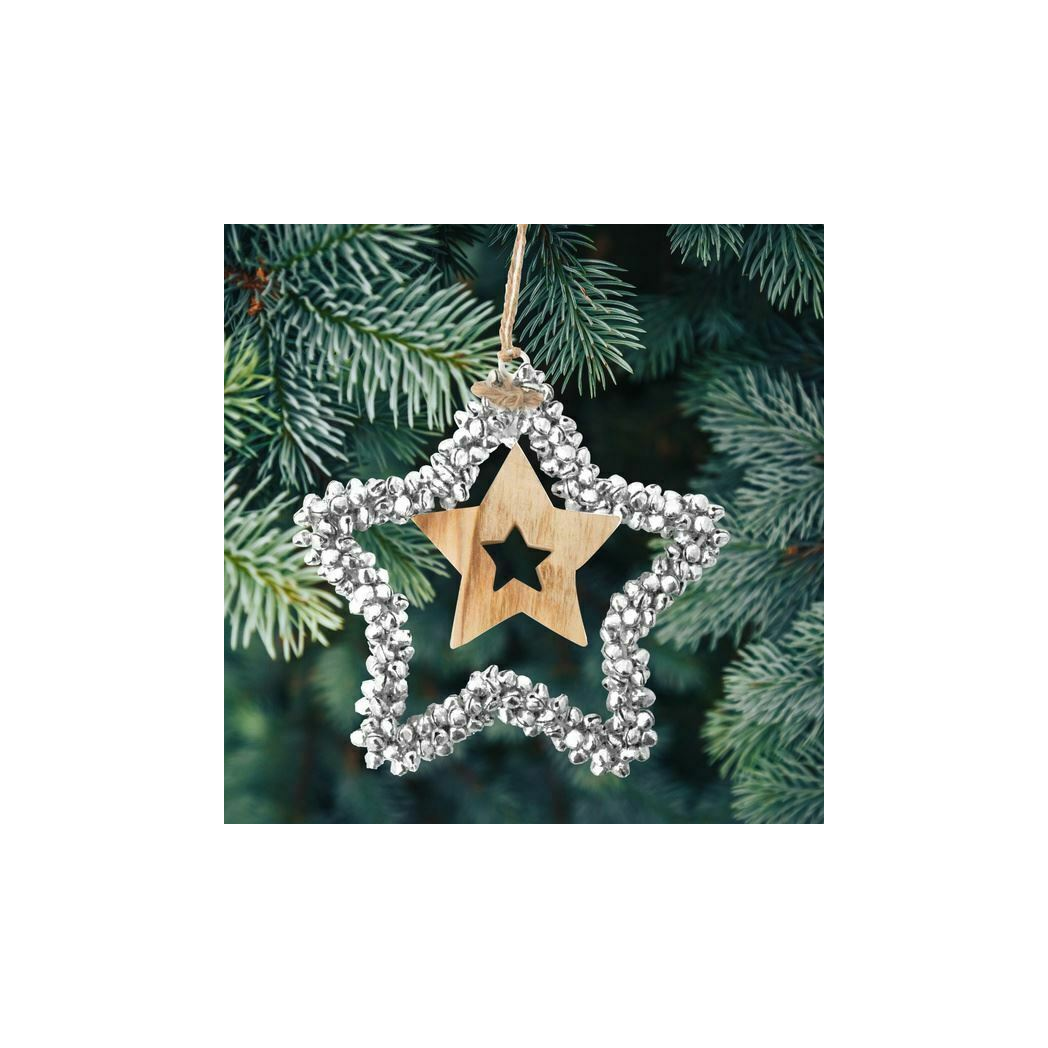 Christmas Tree Decoration: Hanging Star Ornament for Festive Holiday Cheer