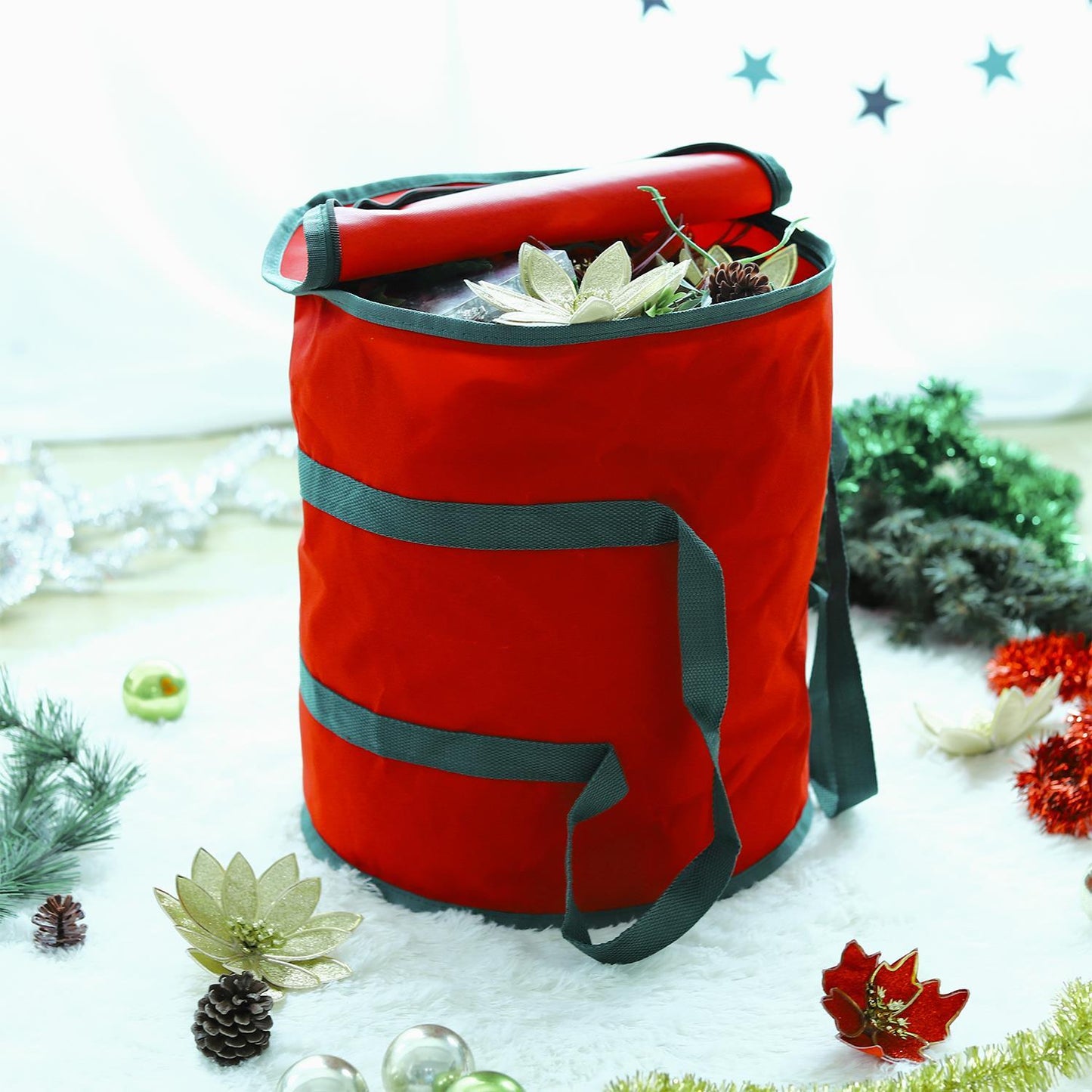 Mafett Red Christmas Lights Storage Bag – Durable Holiday Storage Solution