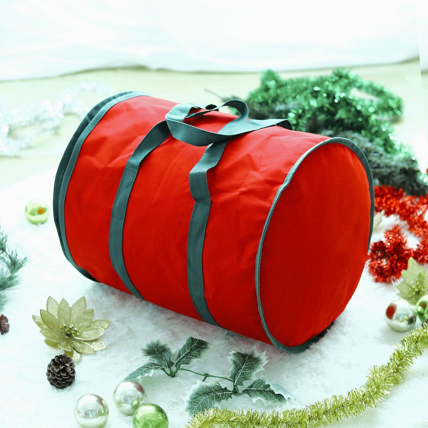 Mafett Red Christmas Lights Storage Bag – Durable Holiday Storage Solution