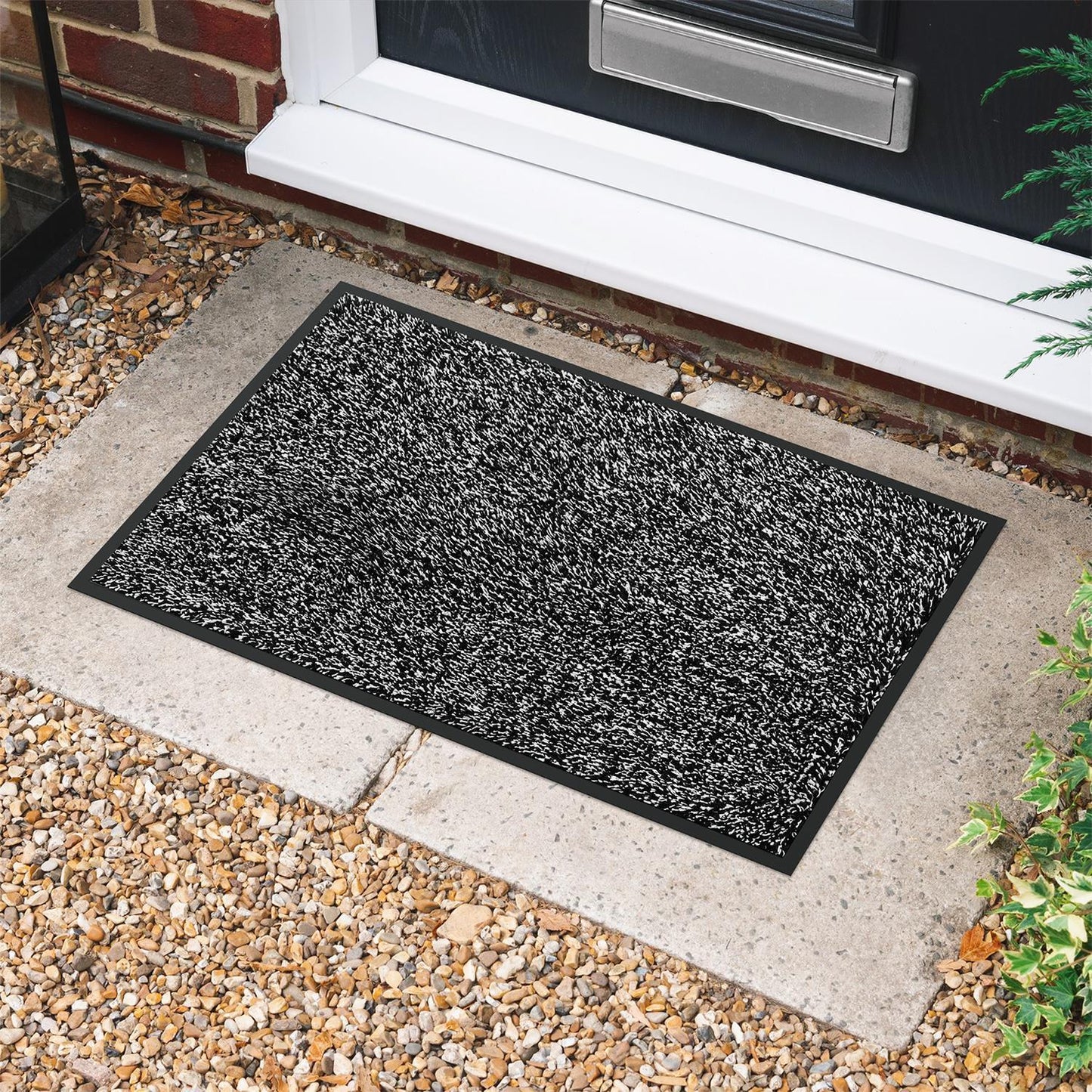 Mafett Barrier Mat 50x80 cm Black/White – Durable Entrance Mat