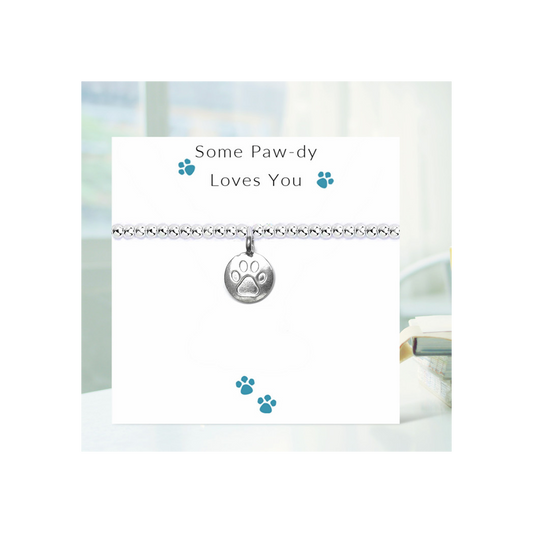 Mafett Some Paw-dy Loves You - Bracelet on Message Card