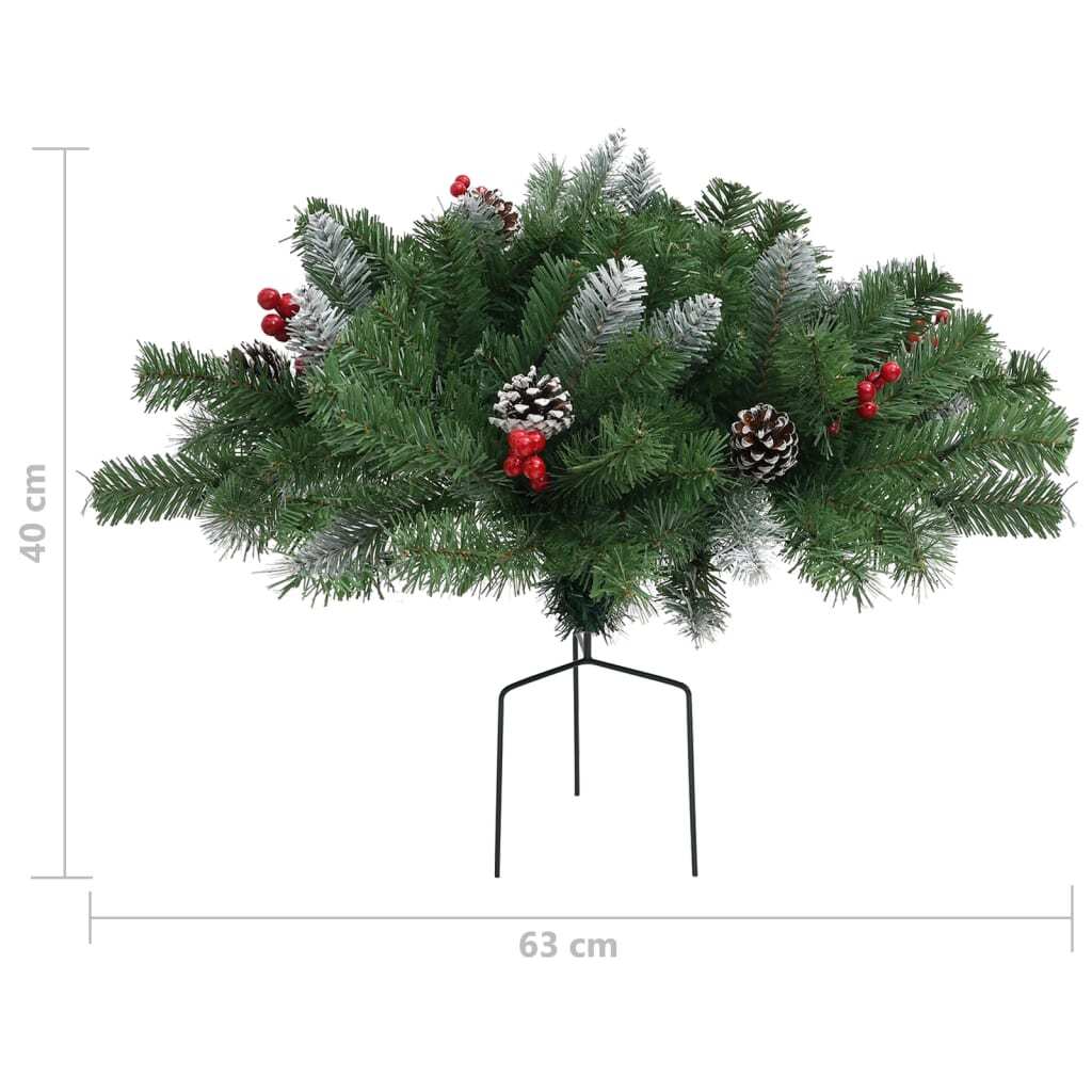 Mafett Green Artificial Pathway Christmas Tree 40cm | PVC Holiday Decoration