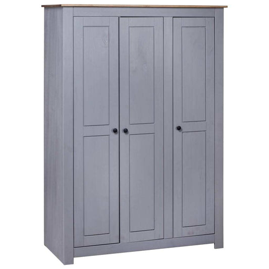 Aluxo Classy 3-Door Wardrobe – Grey Pine, Panama Range