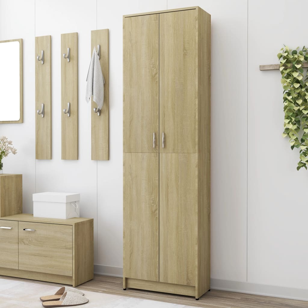 Hallway Wardrobe - Mafett Oak 55x25x189 cm | Engineered Wood