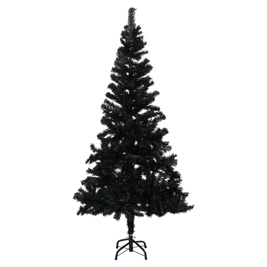 Mafett Artificial Pre-lit Christmas Tree with Ball Set Black 120 cm PVC