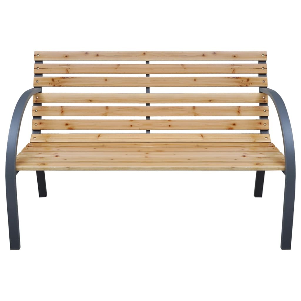 Mafett Garden Bench | 112 cm Solid Fir Wood for Outdoor Comfort and Style