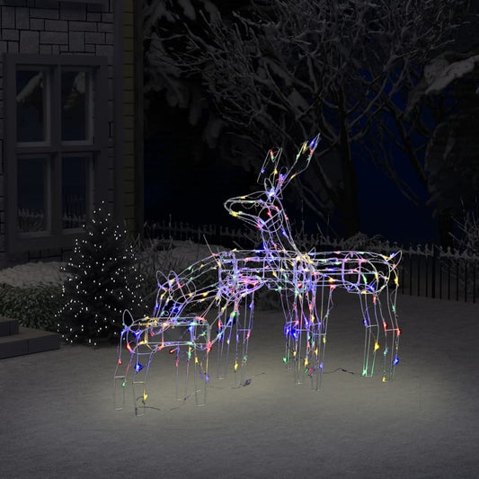 Illuminated 3-Piece LED Reindeer Christmas Light Display - 229 Brilliant Lights for Holiday Cheer